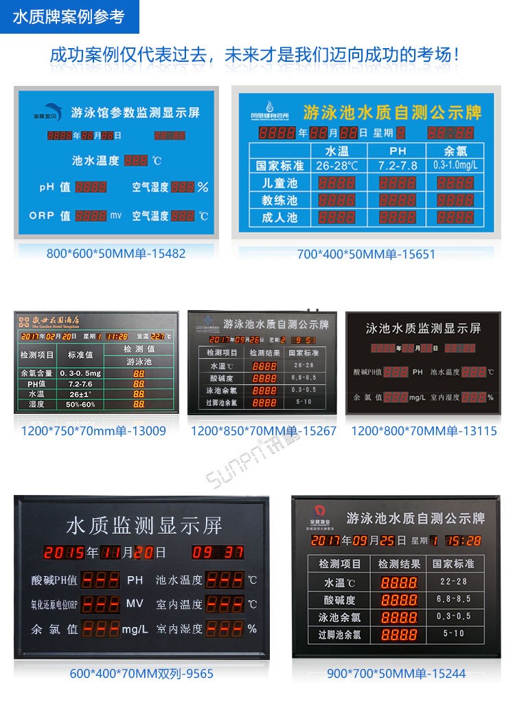 游泳池水质公示牌案例