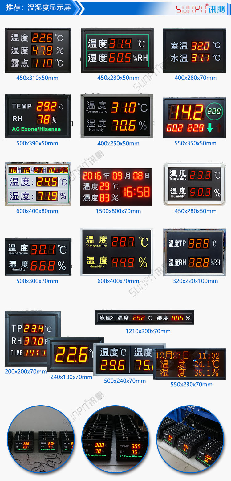 温湿度显示屏参考