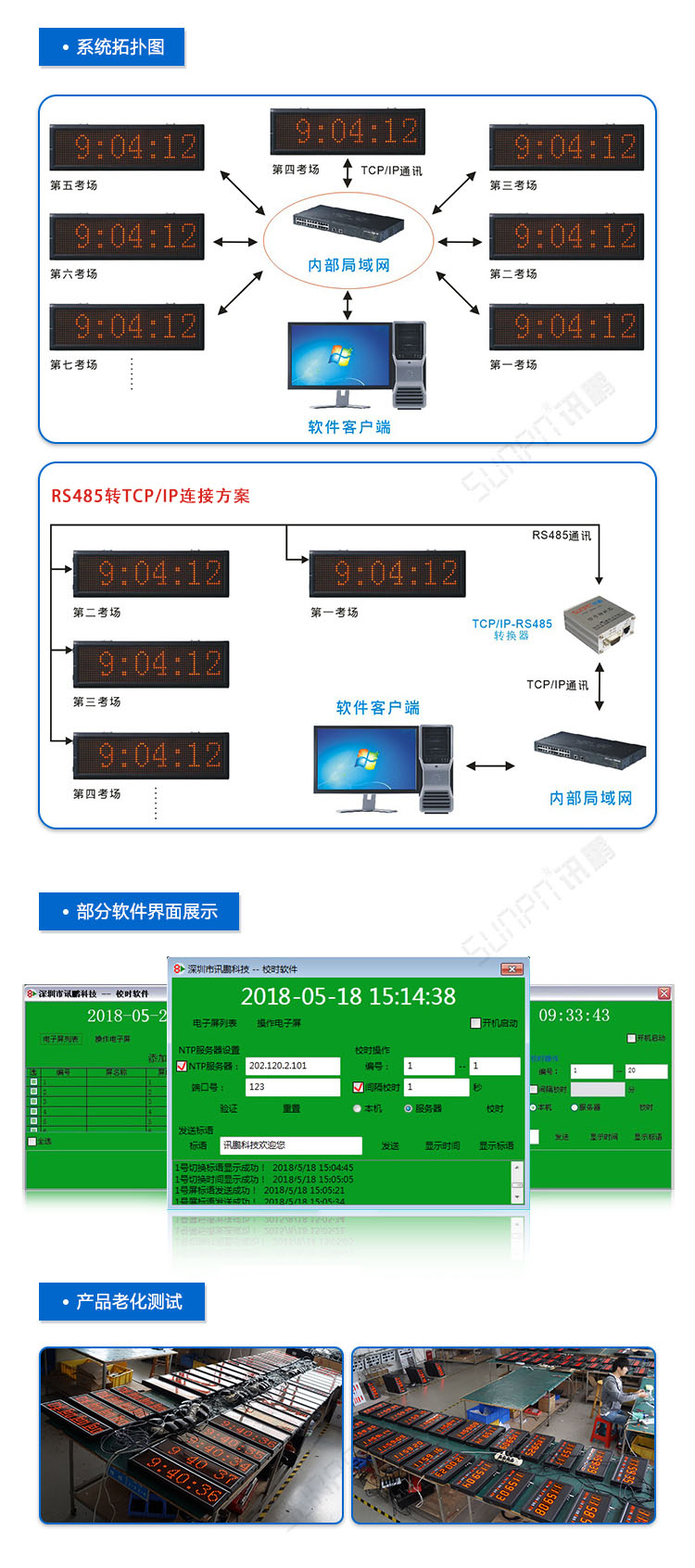 医院授时LED电子钟架构