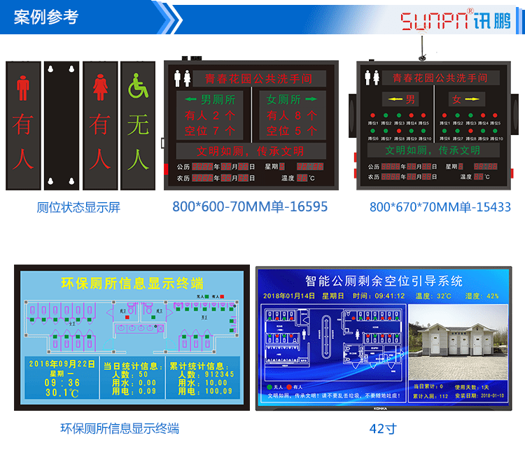 智慧厕所显示屏案例参考