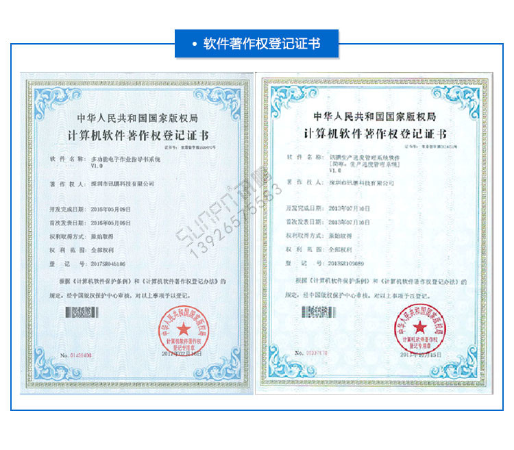 E-SOP电子作业指导书软件登记证书