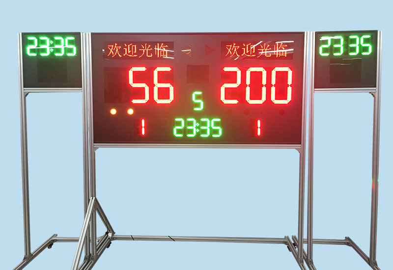 定制篮球网球LED比分牌显示系统_比赛计分计时器显示屏
