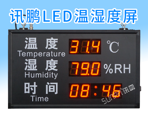 LED温湿度显示屏怎么做成双面显示？