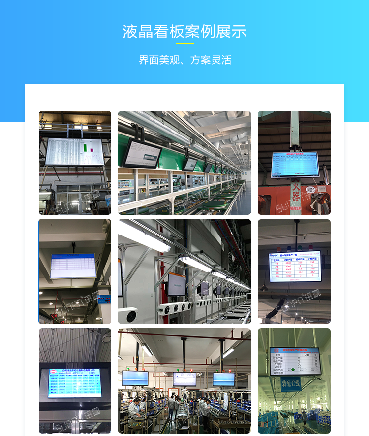 流水线电子看板现场案例