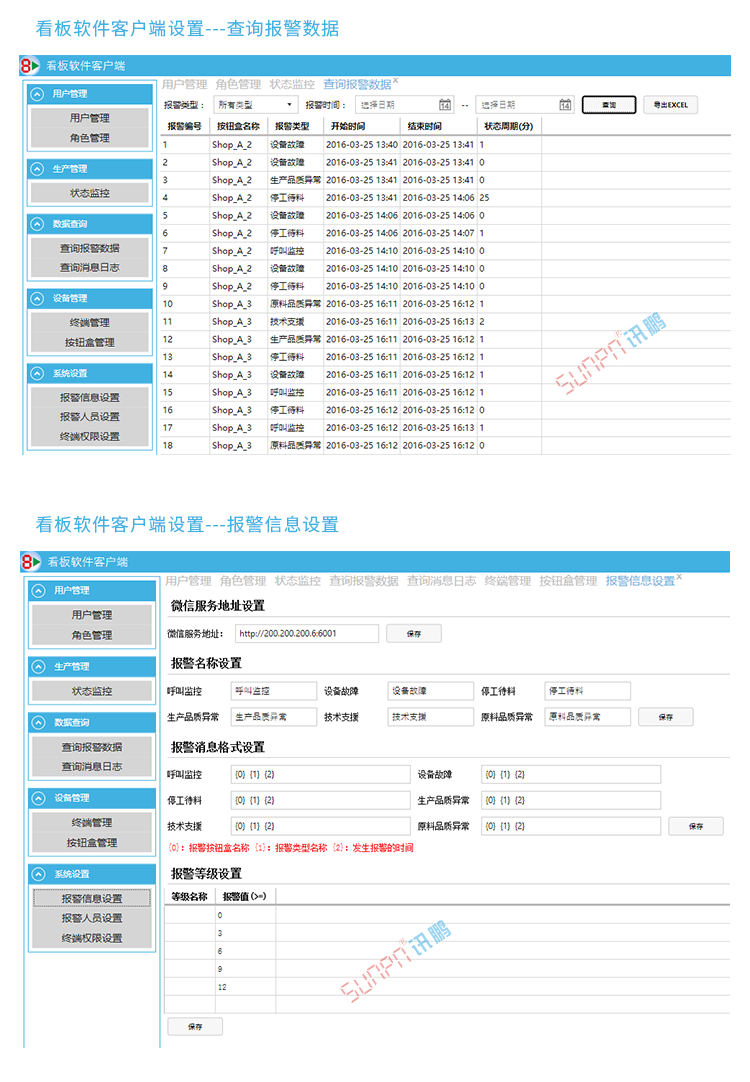 工位安灯呼叫系统软件介绍