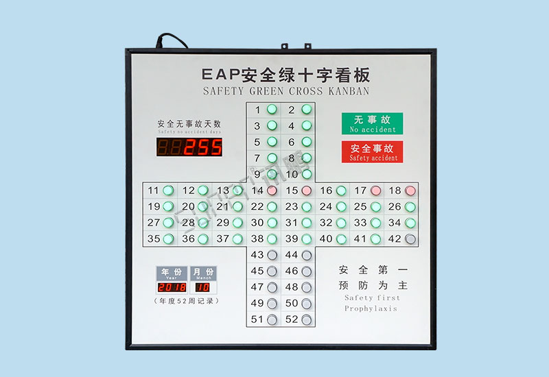 安全天数显示屏_EAP安全绿十字看板_讯鹏科技