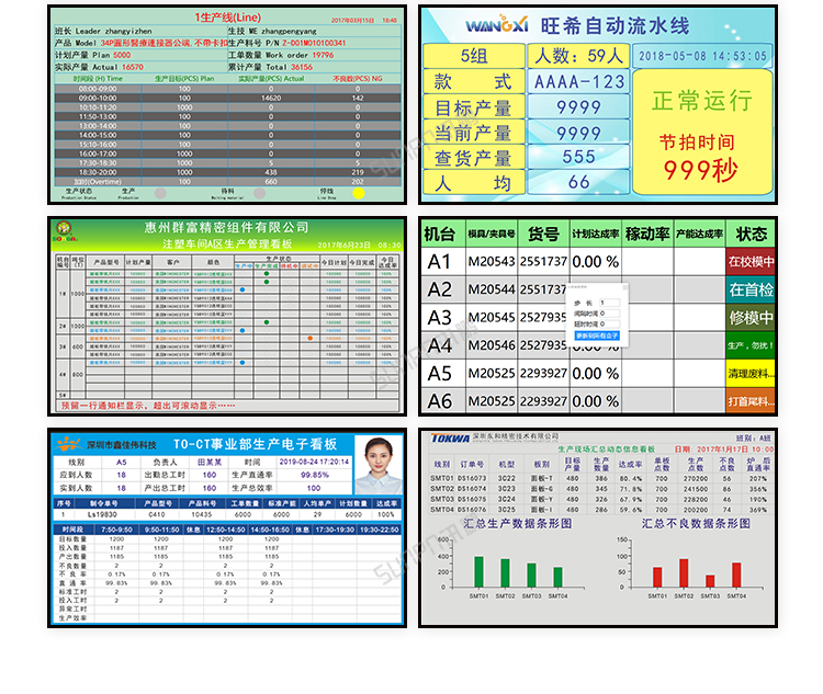 生产管理系统界面展示