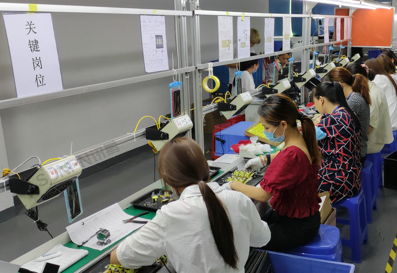 深圳电源生产线防静电手腕带监测系统案例