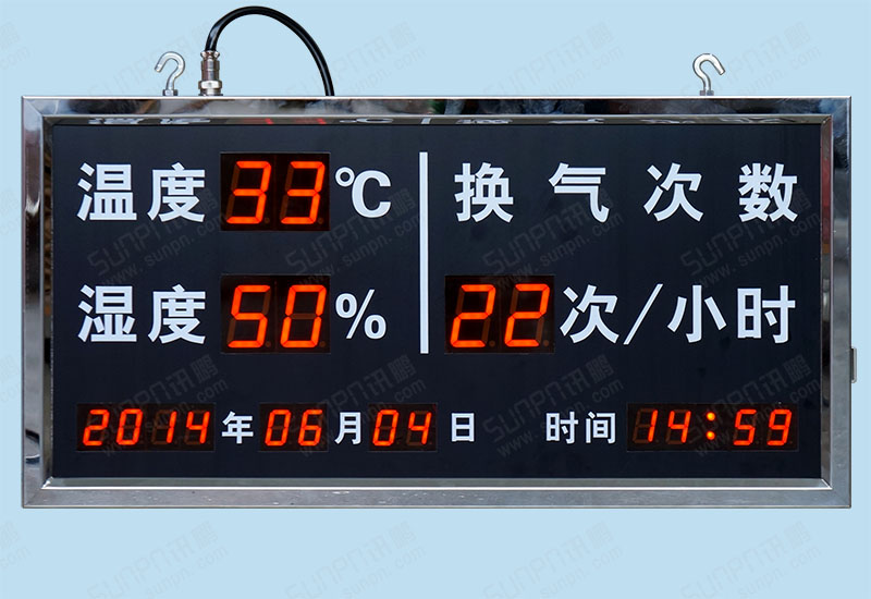 四川双面温湿度时间屏