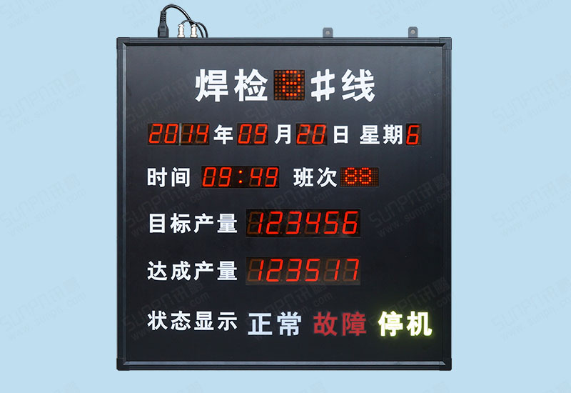 焊检生产线报警电子看板