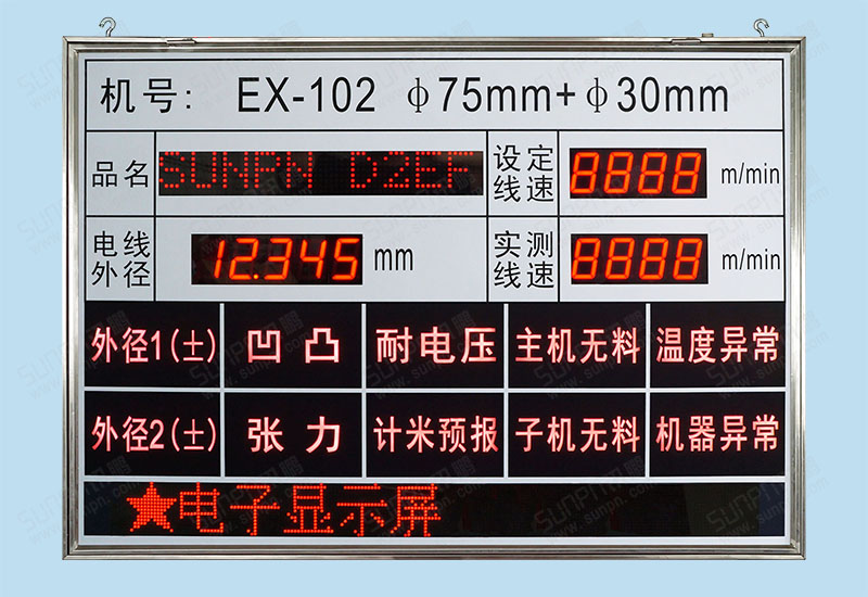 新技机械双面背光安灯报警看板系统