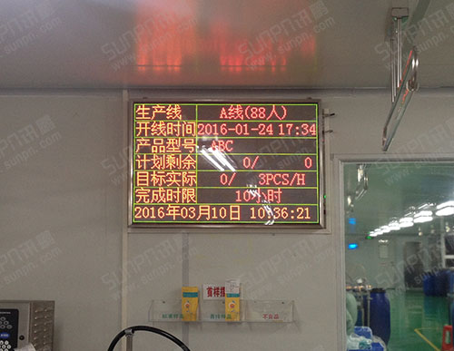 高宝化妆品生产线软件管理看板