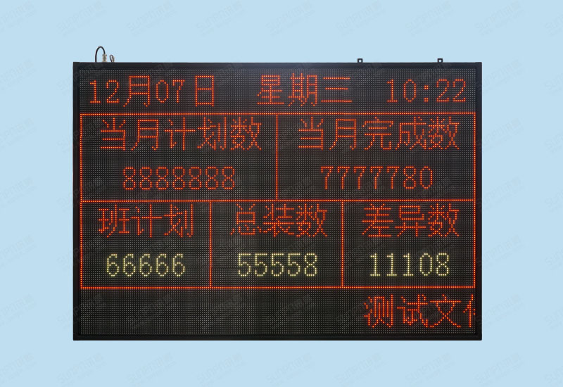 广东恒鑫双色点阵双面电子看板