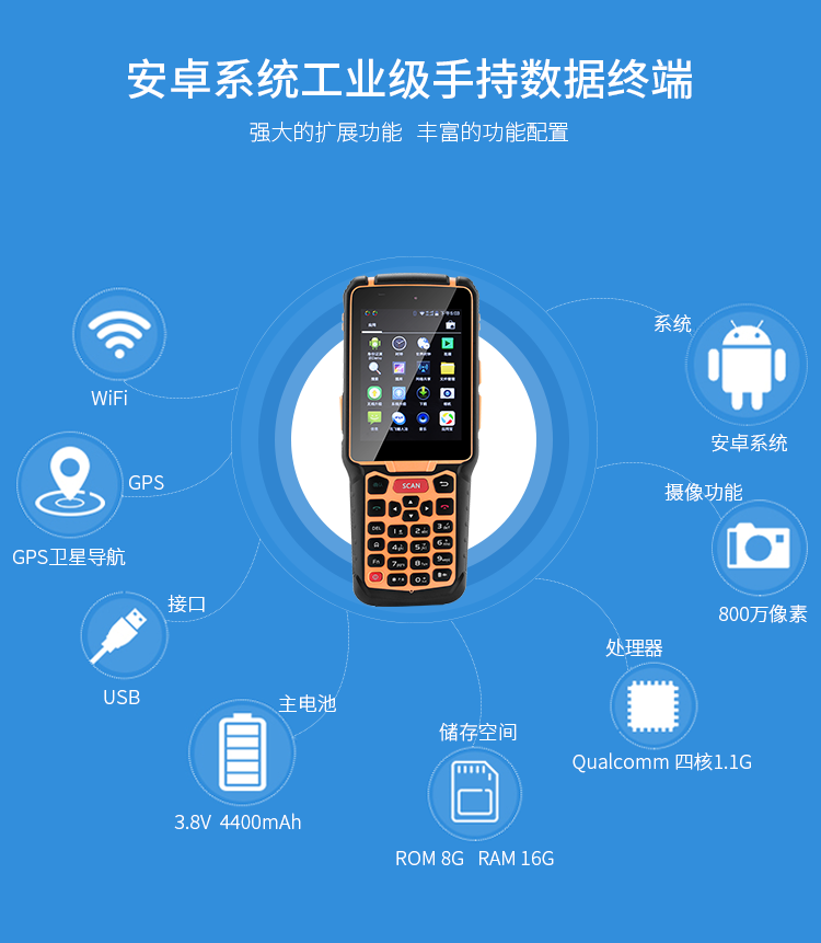 RFID安卓手持机PAD终端
