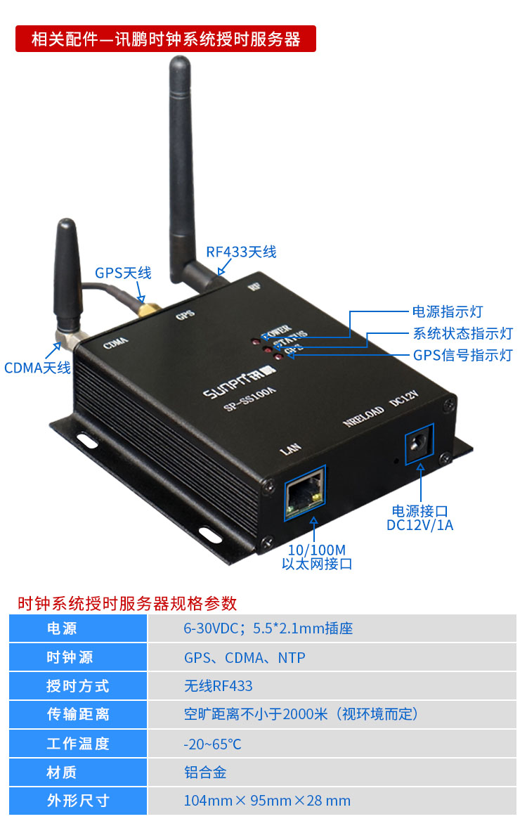 网络校时电子钟服务器