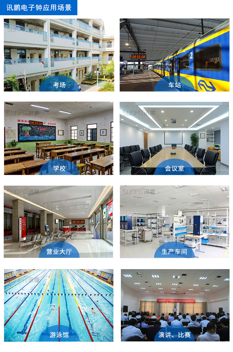 网络校时电子钟应用场景
