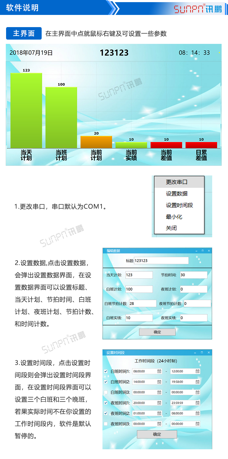 车间目视化LCD电子看板软件