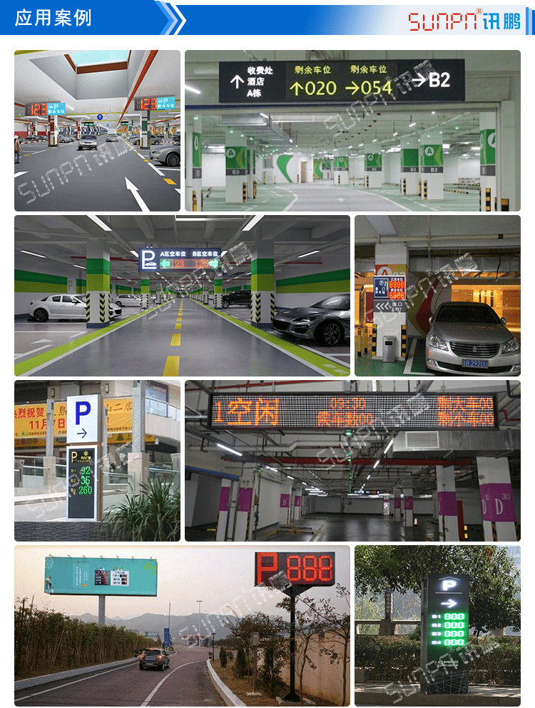 剩余车位诱导显示屏案例