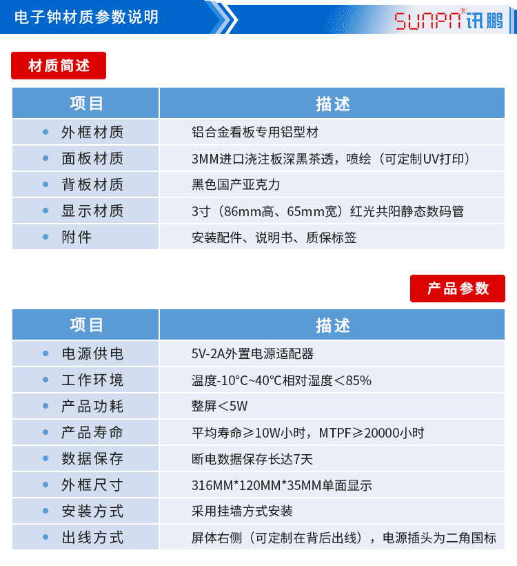 自动对时时钟参数