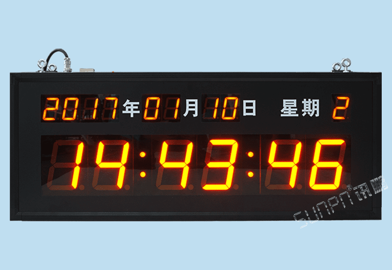 讯鹏同步时钟系统-LED电子钟万年历NTP网络校时服务器GPS卫星CDMA自动对时时钟系统