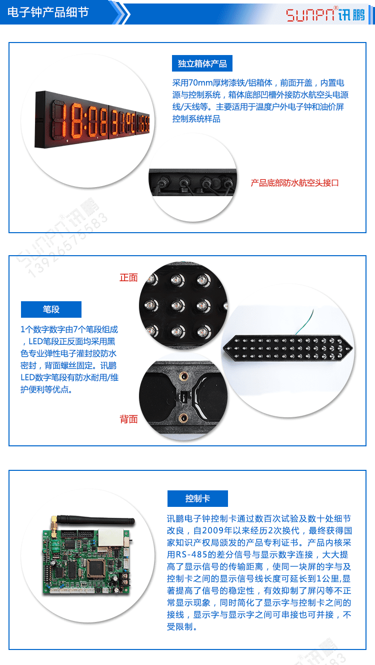 LED户外电子时钟产品细节
