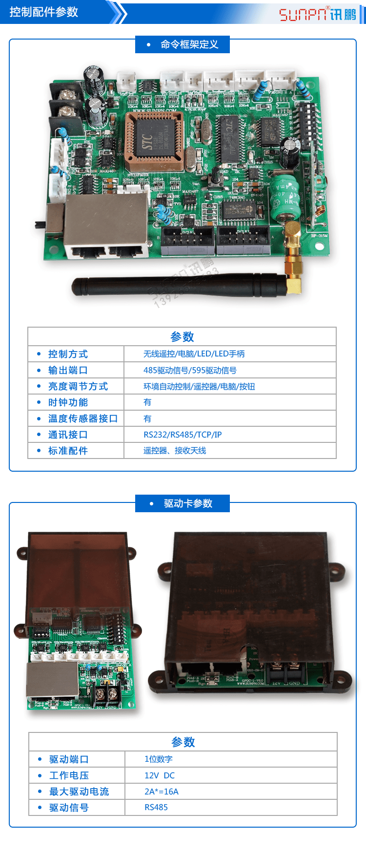 LED户外电子时钟配件参数