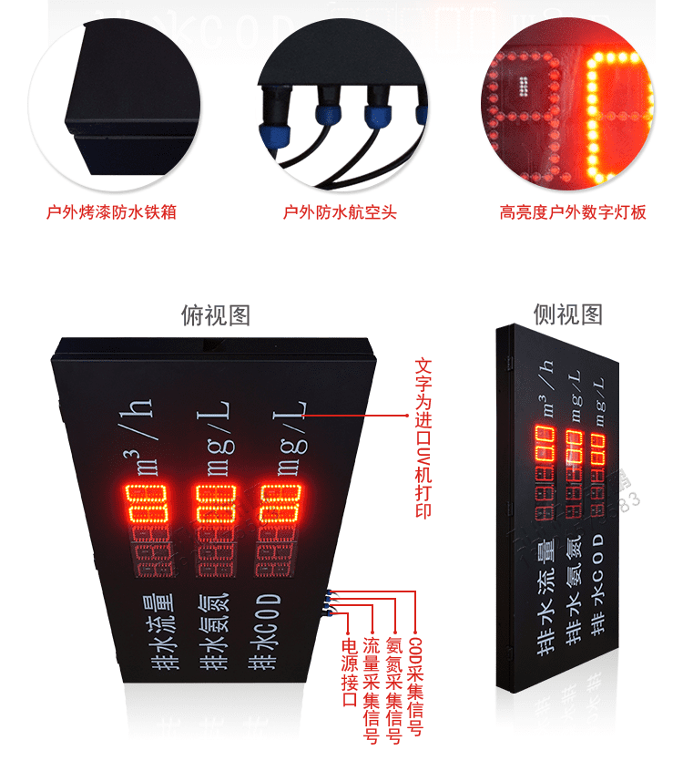 环境数据采集屏产品实拍
