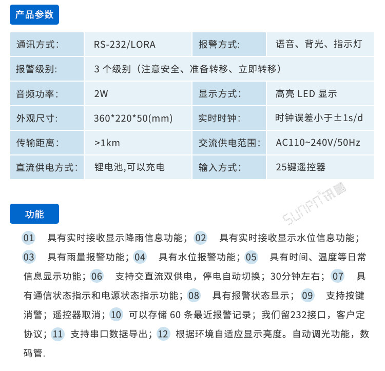 防汛显示屏产品参数