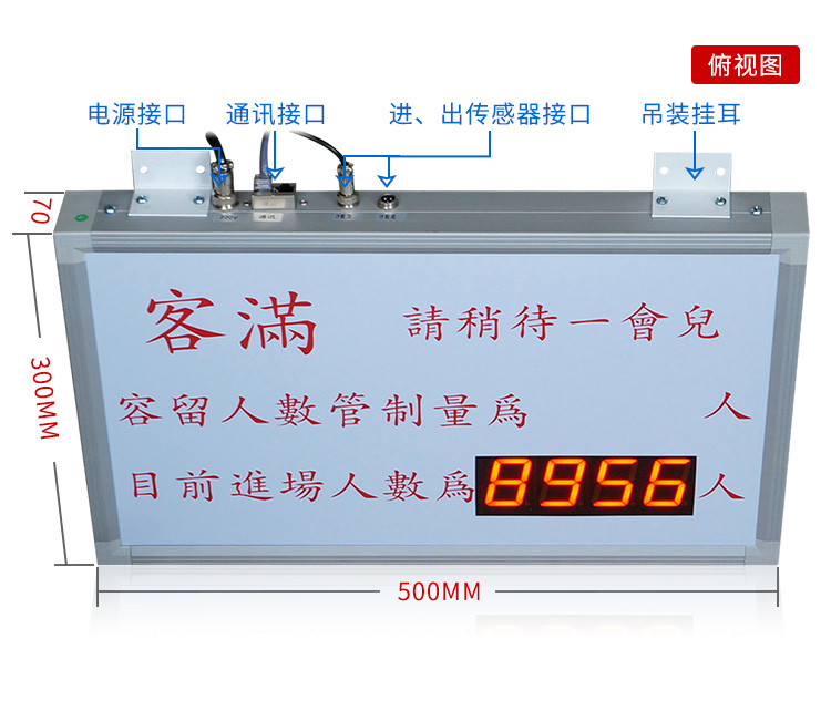 人流量计数器看产品实拍