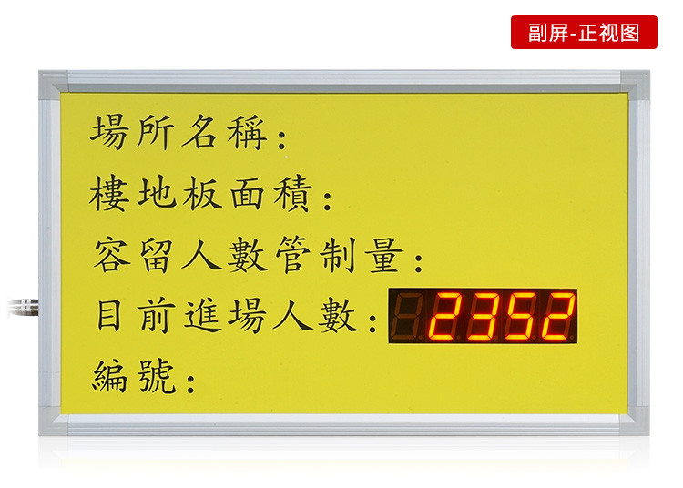 人流量计数器看板产品实拍