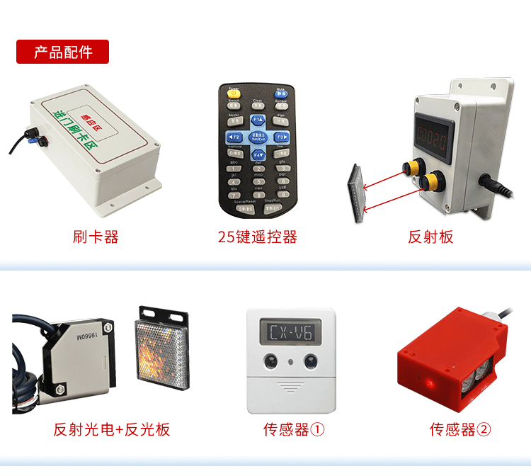 人流量统计显示屏相关配件