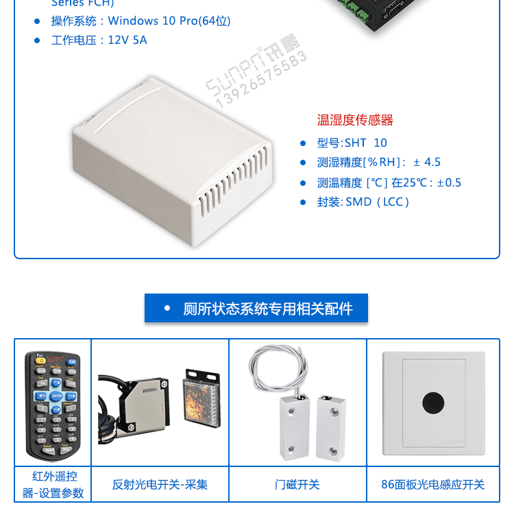 智慧公厕状态采集屏产品结构