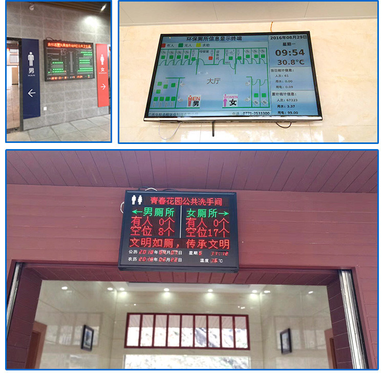 公厕系统状态显示屏应用场景