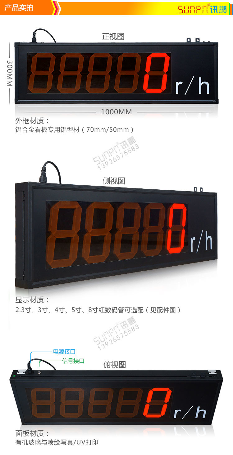 模拟量信号通讯屏产品实拍