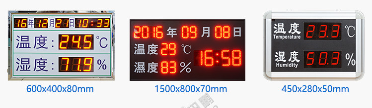 温湿度显示屏案例参考