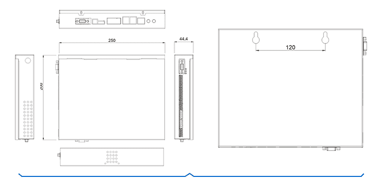 液晶工控小电脑产品结构图 液晶工控小电脑产品结构图