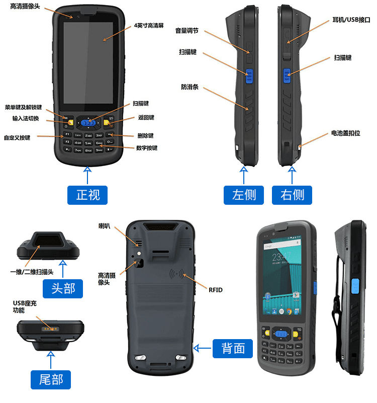 无线数据采集手持终端 产品细节 无线数据采集手持终端 产品细节