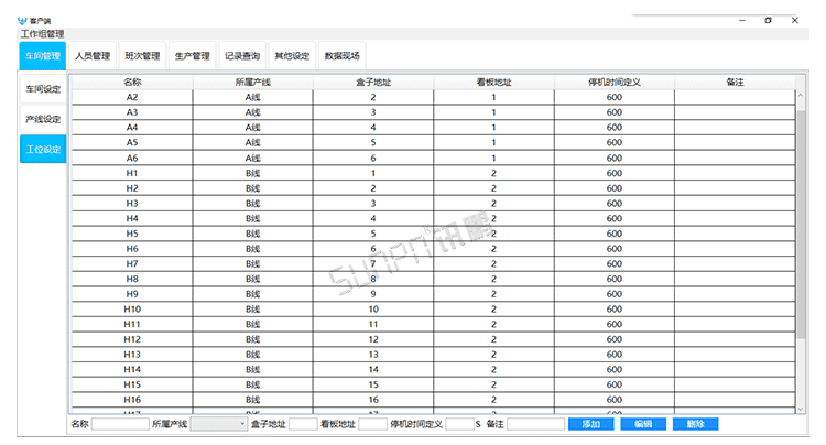 注塑、冲压机台系统显示端展示