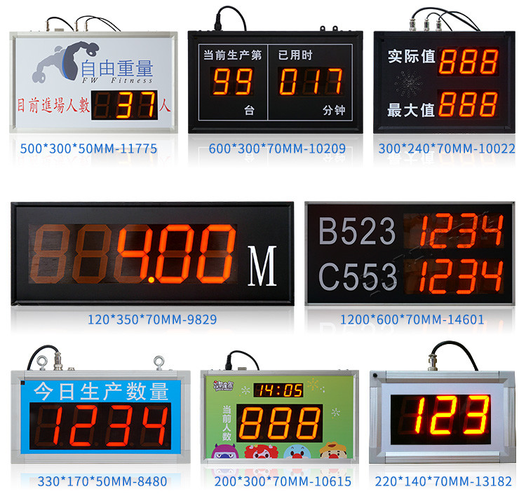 LED计数器看板案例参考