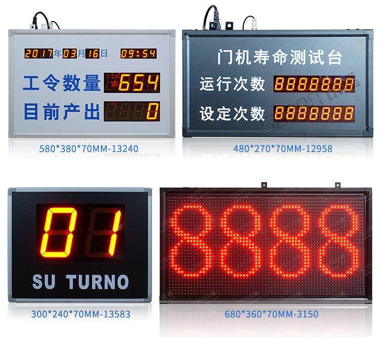 LED计数器看板案例参考