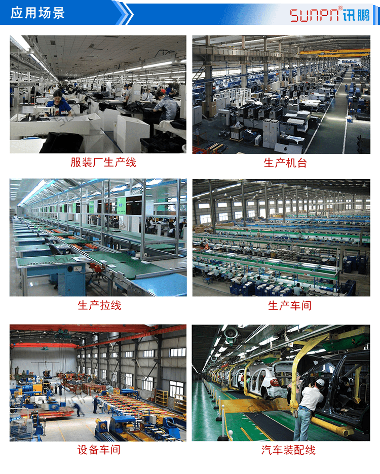 讯鹏无线安灯呼叫状态系统应用场景