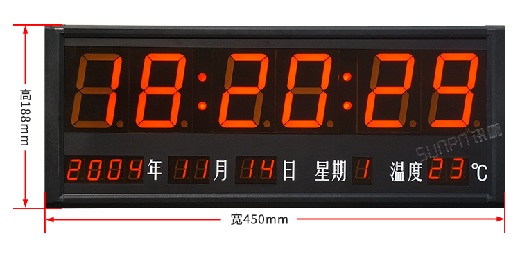 LED电子钟产品实拍
