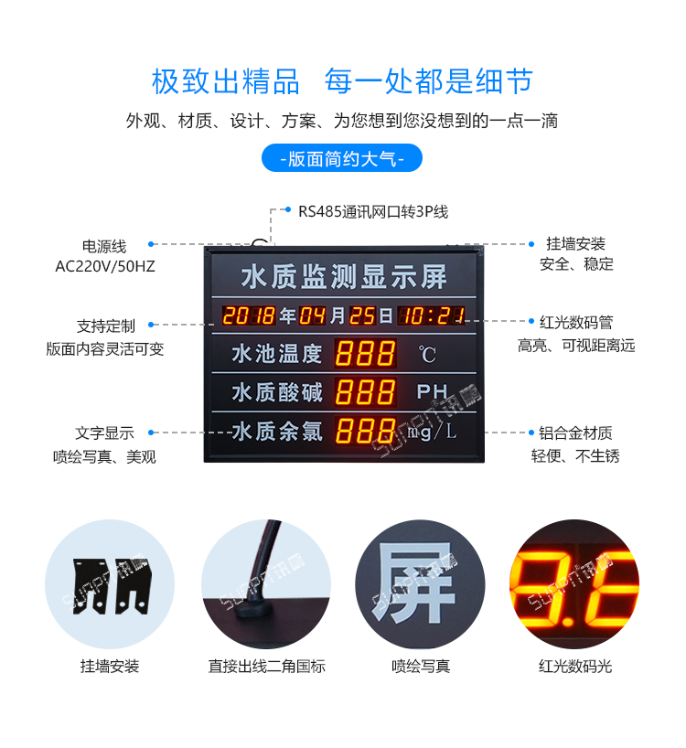 LED水质监测看板方案介绍