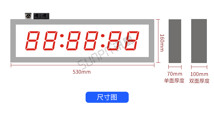 LED数字时钟产品实拍