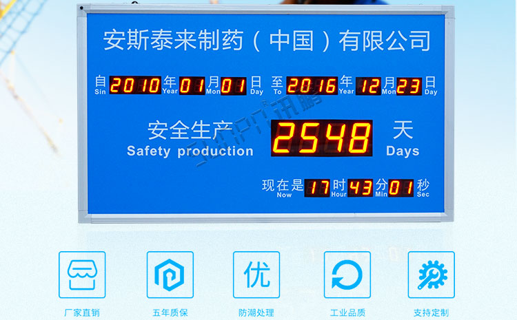 安全运行天数记录牌介绍