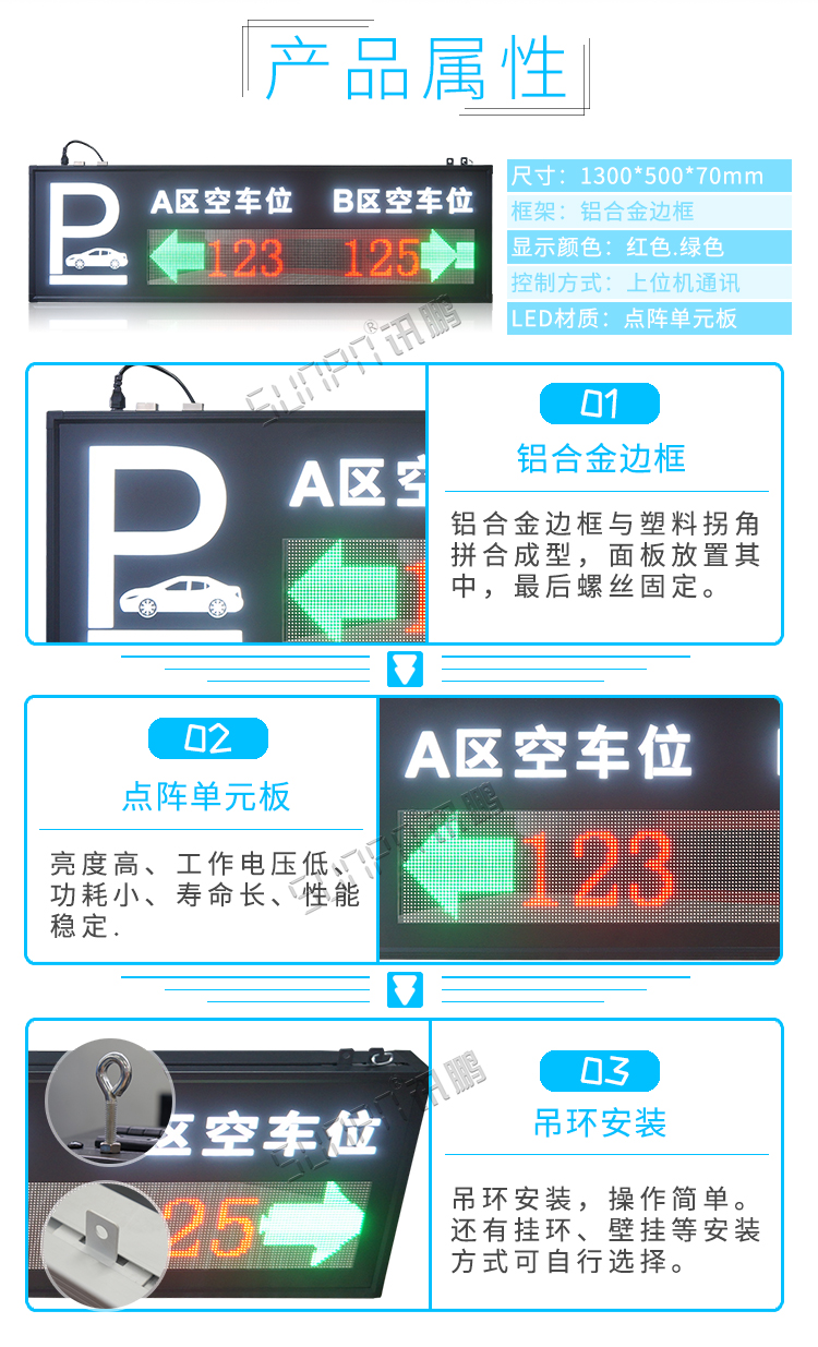 智能车位引导系统产品参数