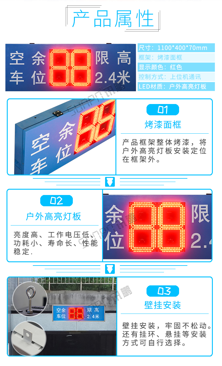 智能反向寻车系统产品属性