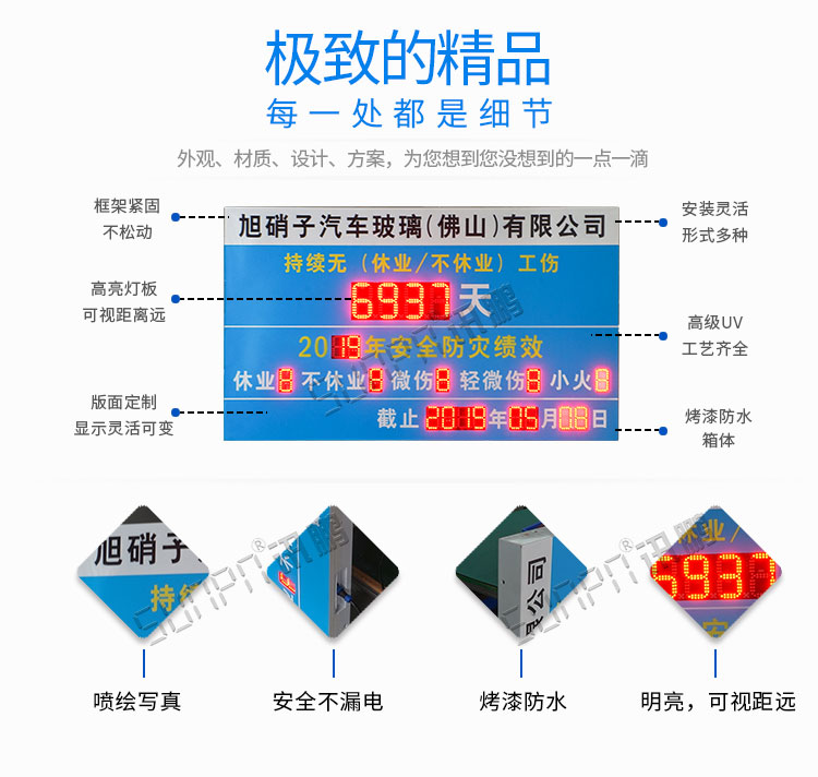 安全天数显示看板产品说明
