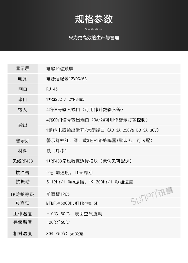 工业触控一体机参数