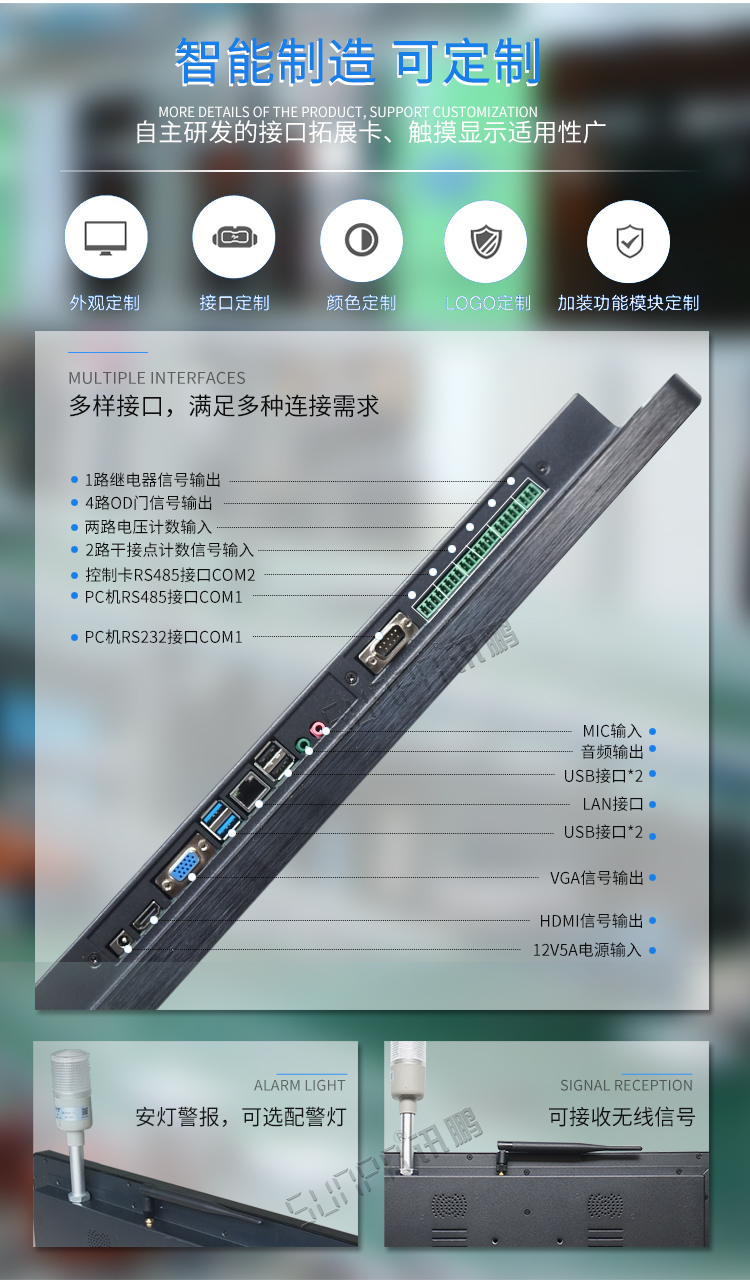 工业触摸一体机接口